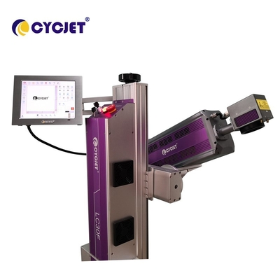 LC30F industrial que vuela rendimiento de la máquina de la marca del laser el alto para el tubo del PVC