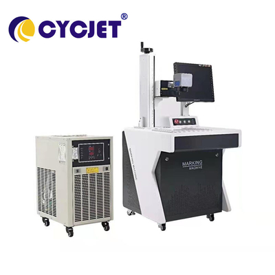 máquina ULTRAVIOLETA de la codificación 5W y del marcado para el alto rendimiento de grabado de cristal