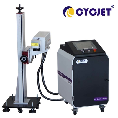 máquina de codificación láser LU5F de impresión de 110 mm CYCJET para la impresión en línea de tuberías de HDPE PP