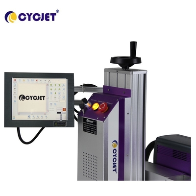 Codificación de alta velocidad de la imagen de la máquina CYCJET 60w de la marca del laser del CO2 para el plástico
