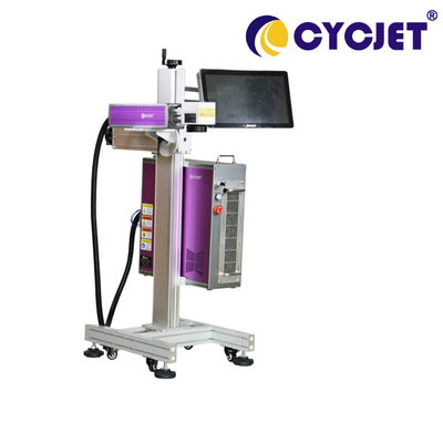 Cadena de producción del marcador del color del laser de CYCJET pantalla táctil de alta velocidad 7inch de 100W