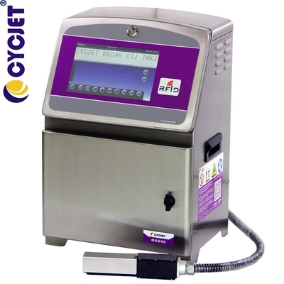 Impresora de inyección de tinta industrial automática B6040 CYCJET con caracteres pequeños para impresión